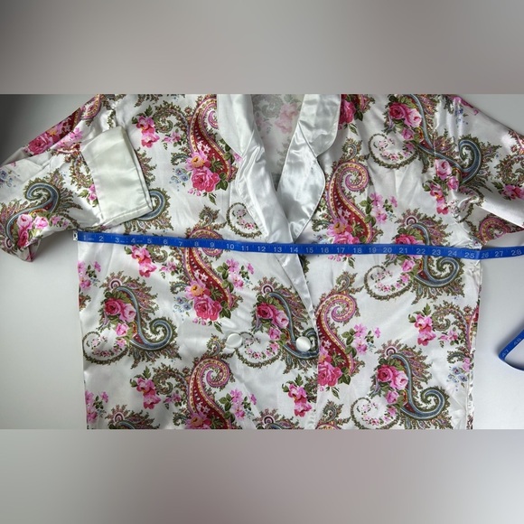 Vintage NWT KATHRYN Silky Floral Long Sleeve Nightgown Size‎ L - Picture 14 of 16